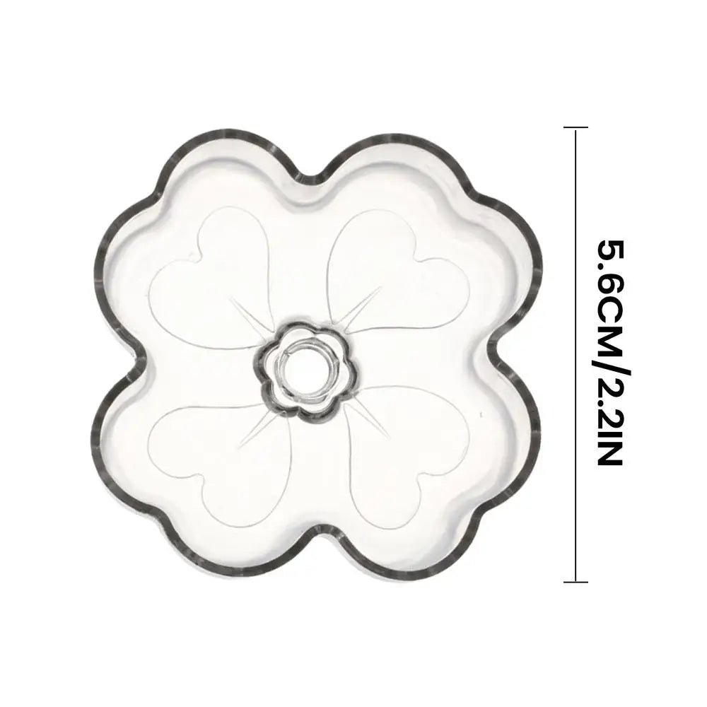 Fish Tank Feeder Aquarium Clear Dish Tray Shrimp Suction Cup Flower Shaped Shrimp Bowl Feeder Tube for Fish Tank Feeder Tray Zpaxo A