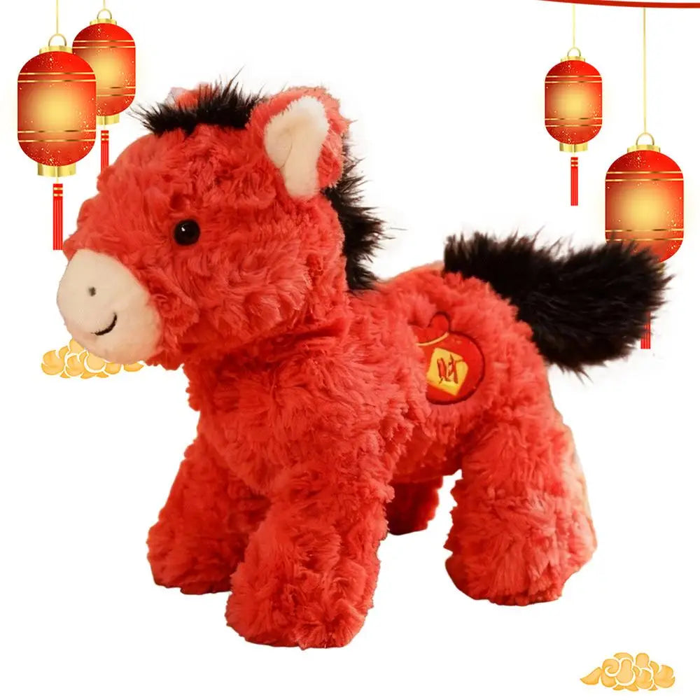 Chinese New Year Horse Plush Plush Soft Toys 2026 Horse Year Doll For Kids Teens Adults Collectors Bedroom Study Children's Room Zpaxo C China Mainland