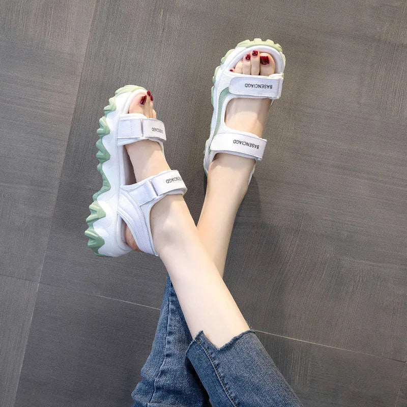 Comemore Ladies Shoes 2023 Thick Bottom Platform Shoe Female Zpaxo