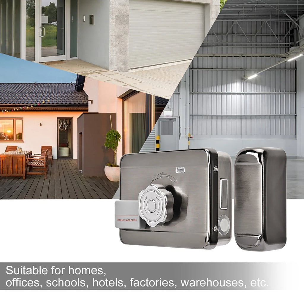 Electronic Door Access Intelligent Remote Control System Smart Door Lock ID Single Head 12V Lock Zinc Alloy Zpaxo