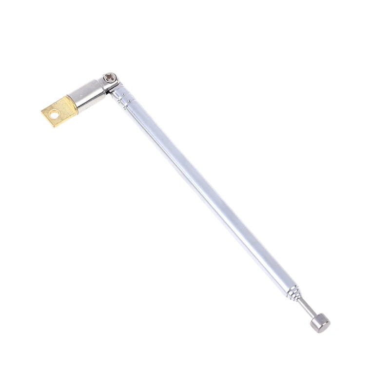 37cm 5-Section Telescopic Stainless Steel AM FM Antenna