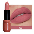 Waterproof Velvet Matte Lipstick, Smudge Resistant Lip Color, Highly Pigmented Smooth Finish Makeup Zpaxo 02