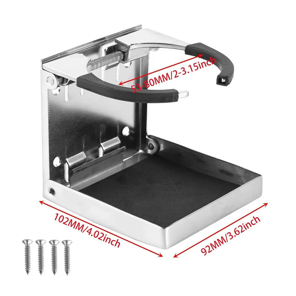 Adjustable Folding Cup Holder Rust-proof Universal Drink Holder Durable Multifunctional Cup Storage Rack Zpaxo S