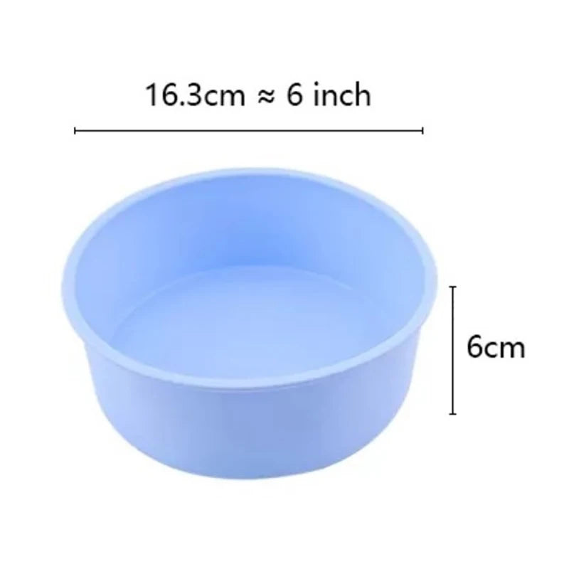 4 6 8 Silicone Cake Mold Round Chocolate Molds Baking Dishes Pastry Zpaxo 6inch