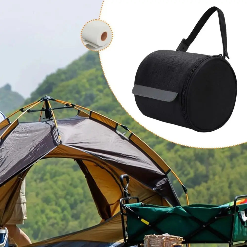 Waterproof Toilet Paper Cover Smooth Zipper Portable Bag Foldable Zpaxo