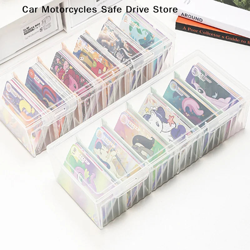 Clear Plastic Compartmentalized Organizer Box Large Capacity Game