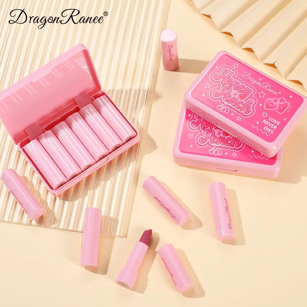 Matte Lipstick Set, Non-Stick, Easy to Apply, Waterproof Lipstick, Velvet Texture Lipstick, 6-Piece Lipstick Set Zpaxo