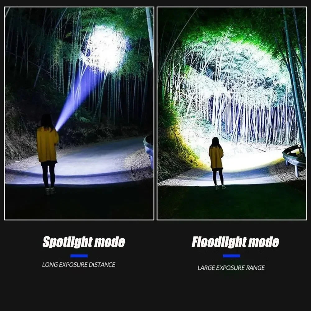 ESMARTER Tactical LED Flashlight 100,000LM – 15000mAh Power Bank