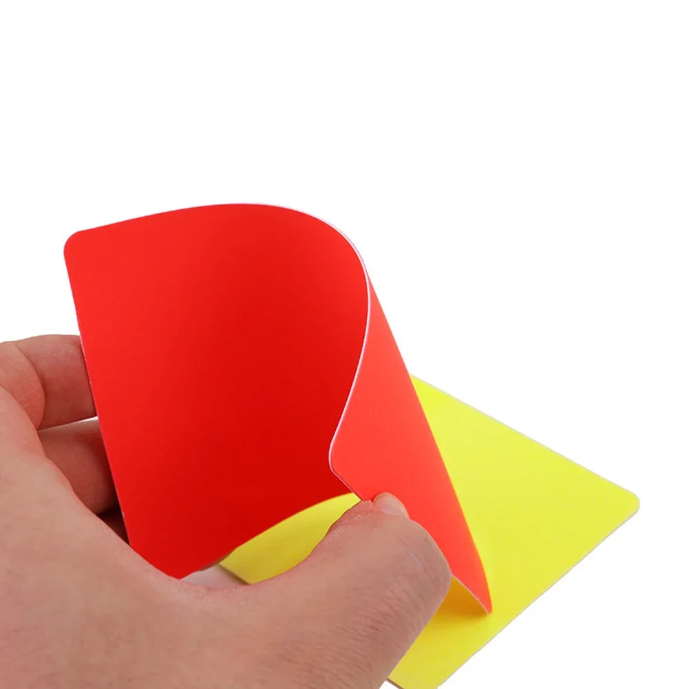 100-1Pairs Soccer Referee Cards Red Card and Yellow Card Football Referee Soccer Accessories Outdoor Survival Equipment Zpaxo