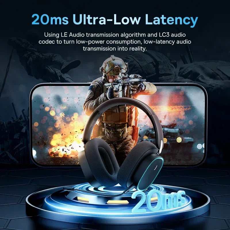 Baseus GH02 Gaming Wireless Headphone Mic Over-ear Headphones