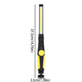 Folding Flashlight Portable COB LED Work Light Magnetic Base Bright Zpaxo Yellow