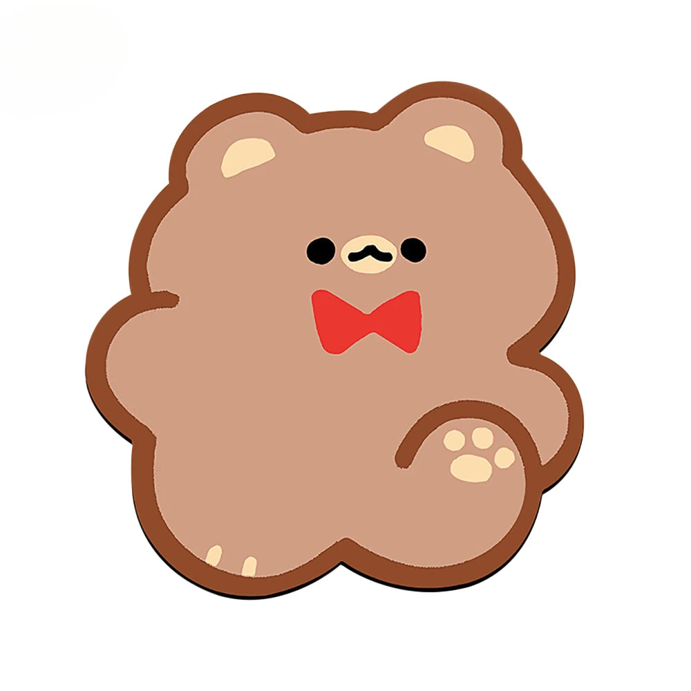 Cartoon Bear Mouse Pad Non-slip Desktop Mat Office Home Gaming