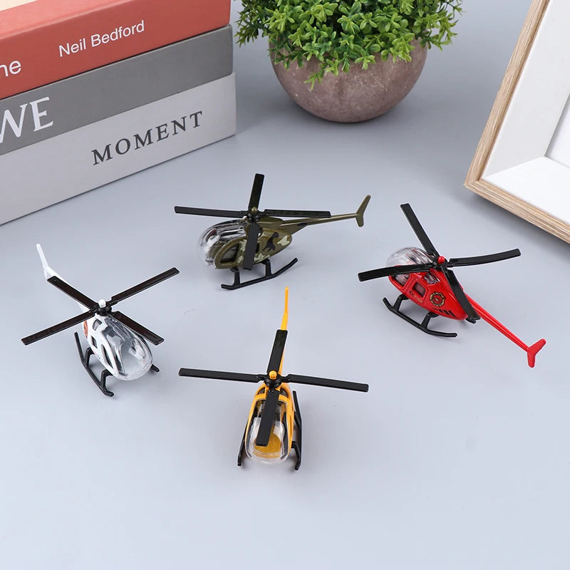 Mini Alloy Helicopter Model Toys Aircraft Military Collection