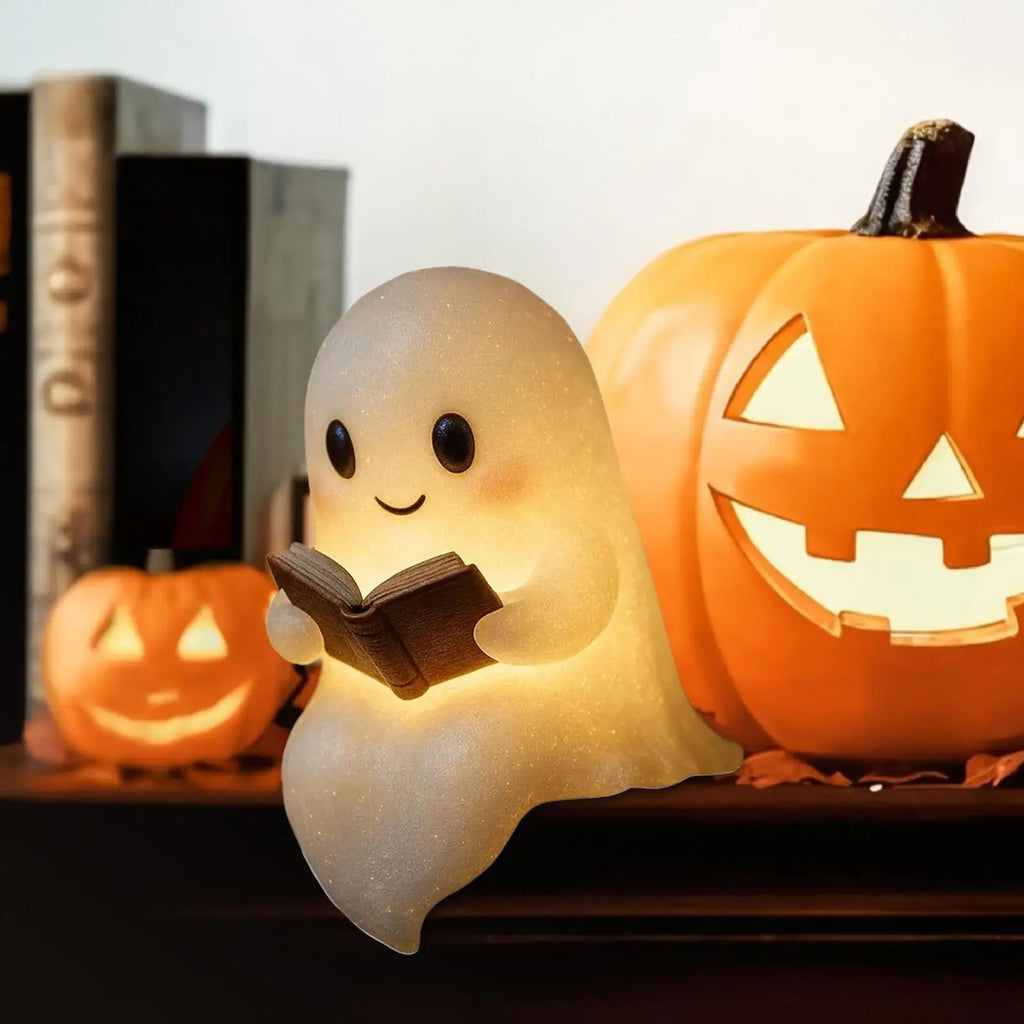 Halloween Ghost Lamp LED Night Light Cute Reading Ornament Bedroom