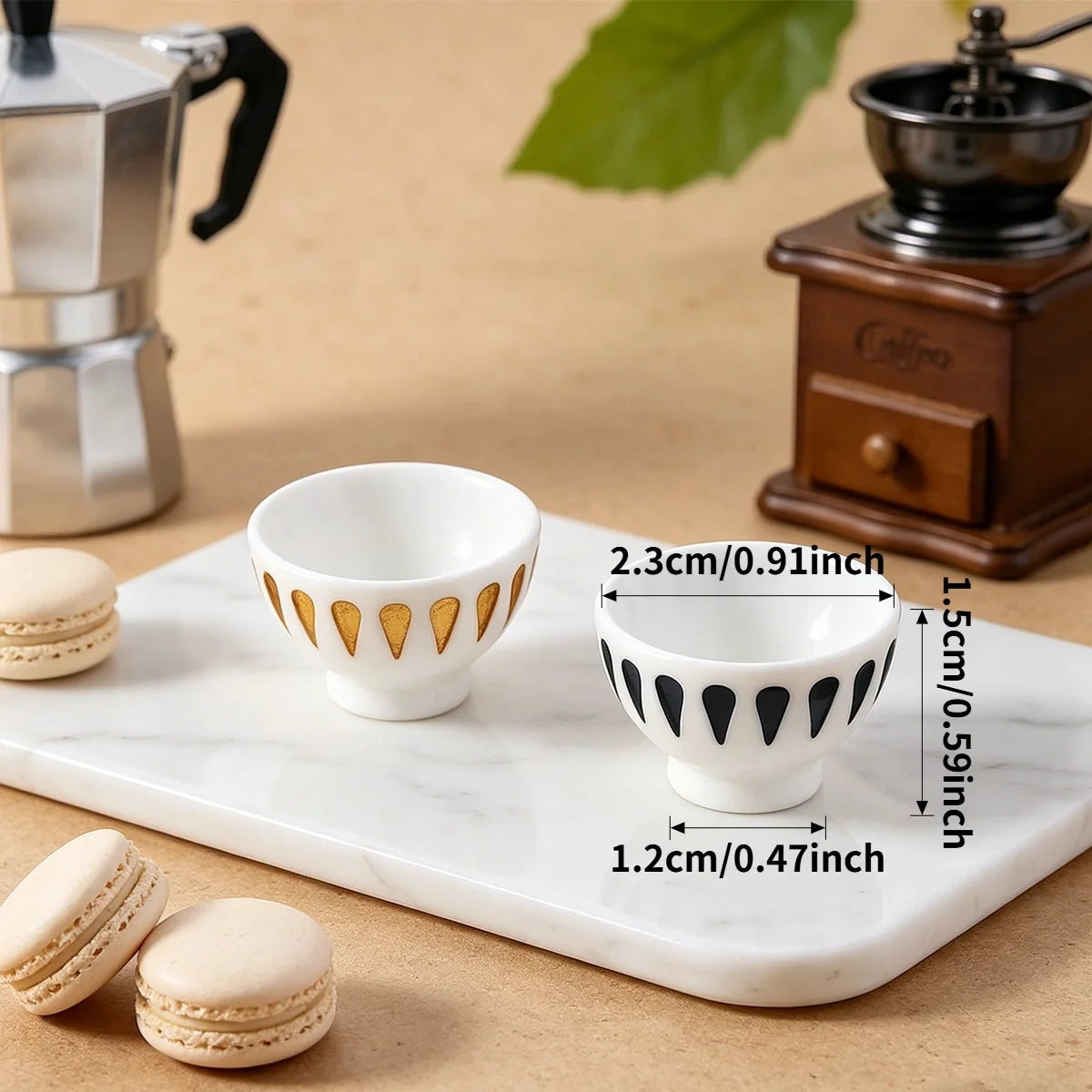 Hand-Painted Miniature Resin Bowls – Dollhouse Kitchen Props