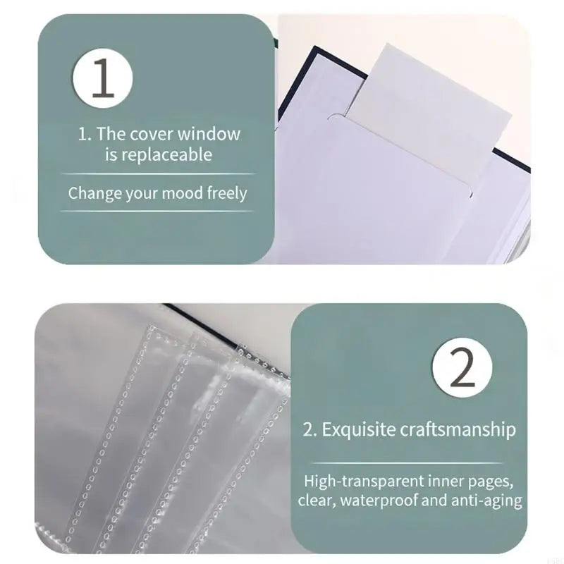 Photo Album 4x6 144 Photos Picture Linen Fabric Cover Book Family