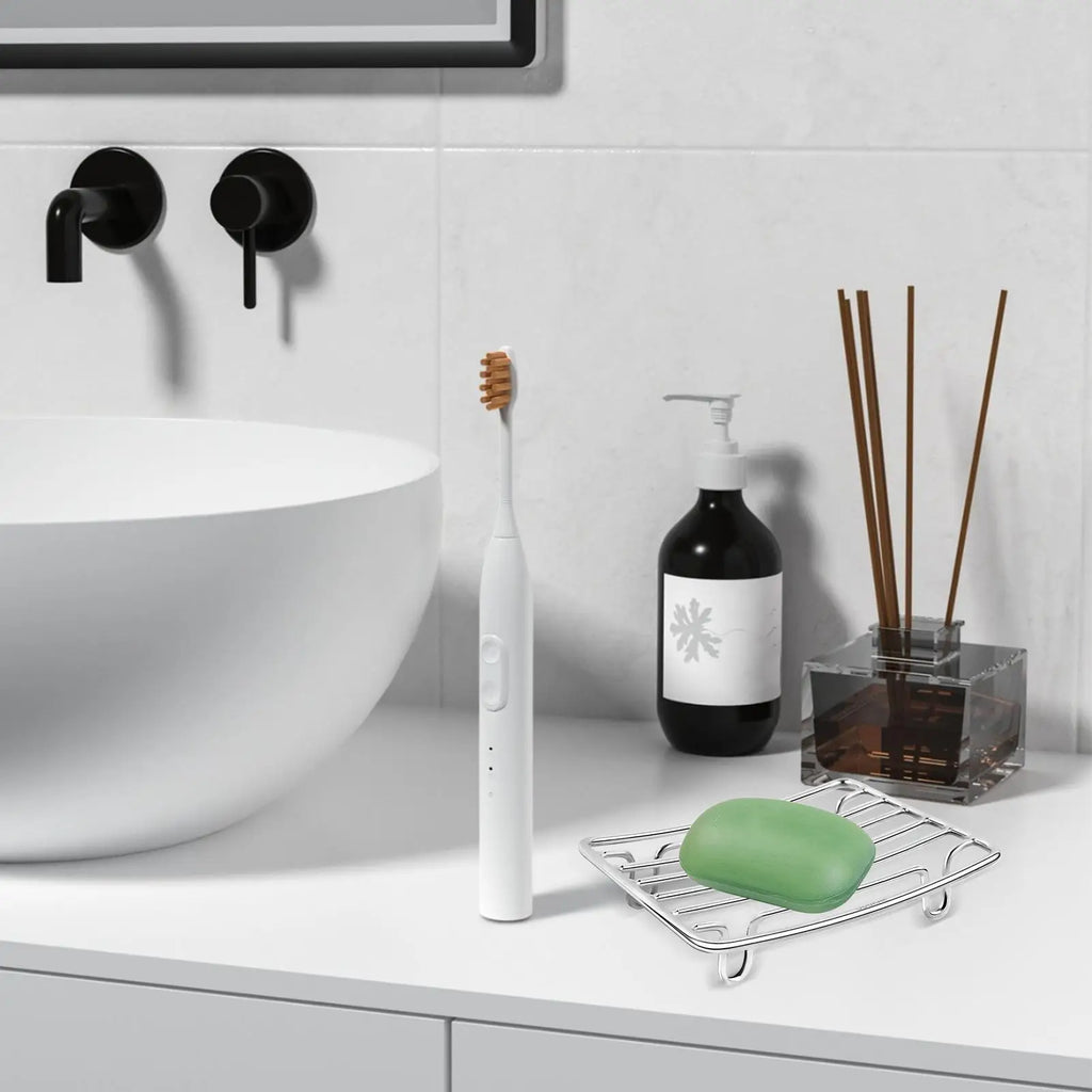 Soap Shower Holder Self-draining Bar Stainless Steel Wire Tray Drain