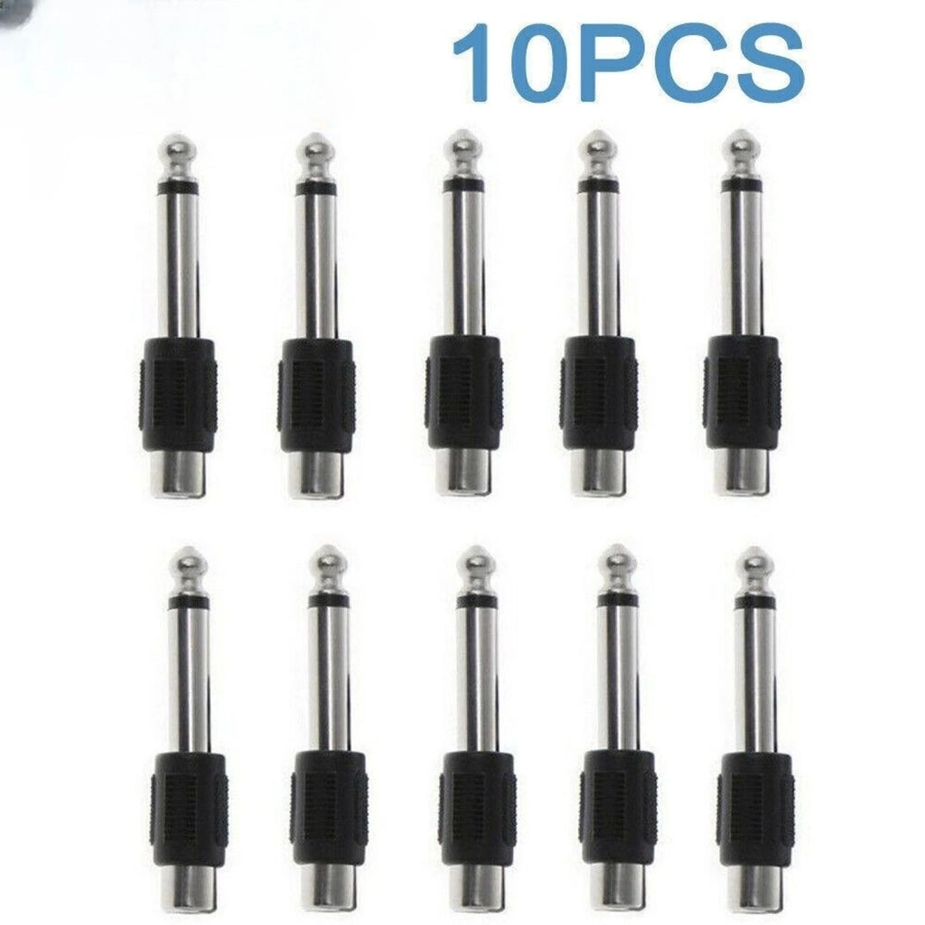 RCA Female Jack 1 4 Male Mono Plug Audio Stereo Adapter Connector
