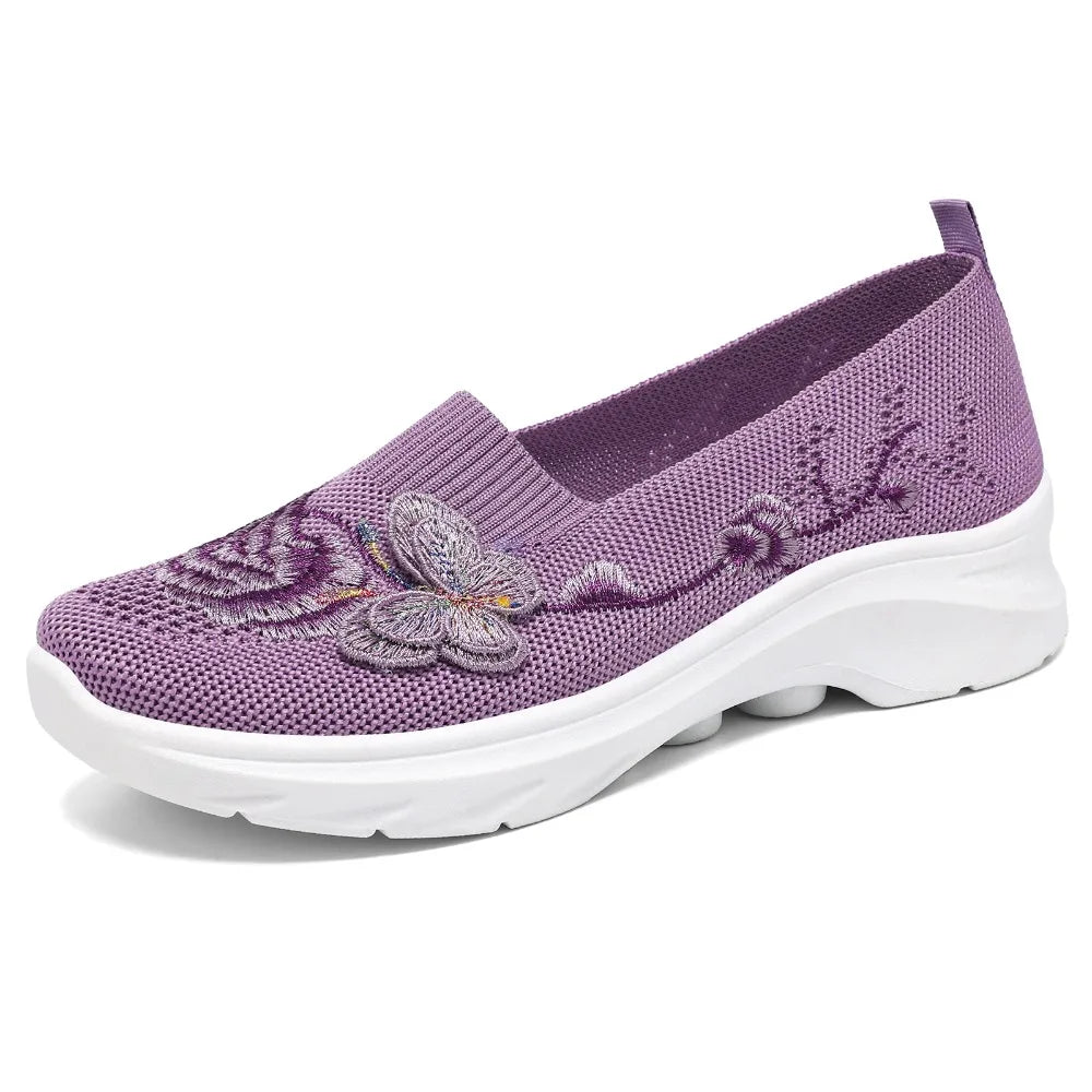 Women's Breathable Mesh Shoes Fashionable Comfortable Cloth 2026 Zpaxo 36 PURPLE