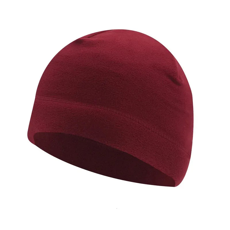 Windproof Fleece Beanie Hat – Unisex Skiing & Cycling Cap