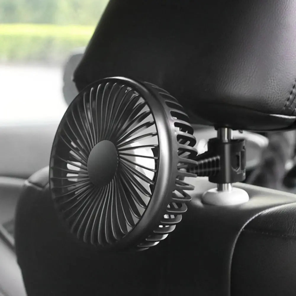 Strong Wind Power Dual-head Car Fan Quiet Operation Dual Head Design Zpaxo