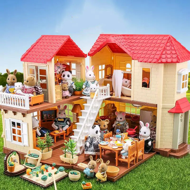 1 12 Forest Family Dollhouse Furniture Montessori Miniature Doll