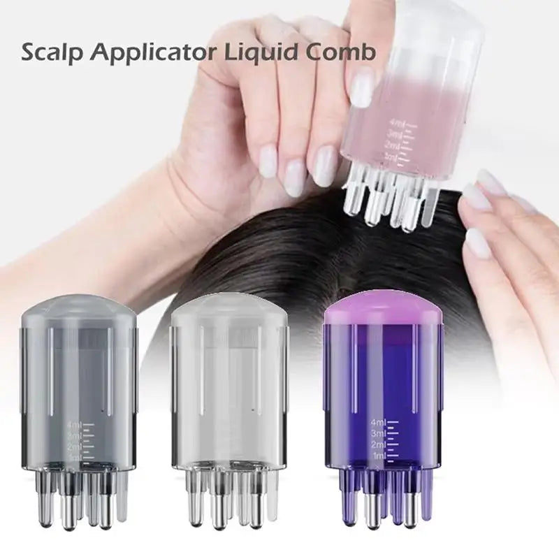 6-Needle Scalp Applicator Comb for Hair Serum & Oil