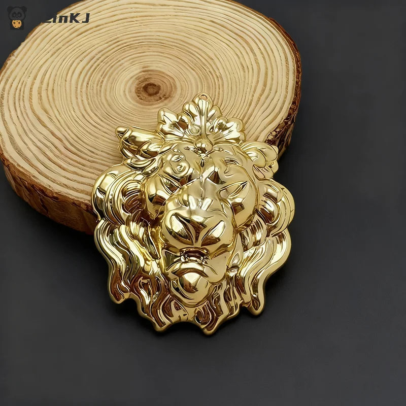 Lion Head Brooch Pin Western Women's Accessory Jackets Dresses Zpaxo