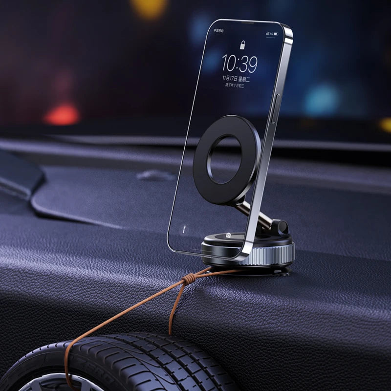 Upgraded 360° Vacuum Magnetic Phone Holder, Magnetic Car Phone Mount, Hands-Free Suction Cup Phone Holder for Car/Gym/Mirror Zpaxo
