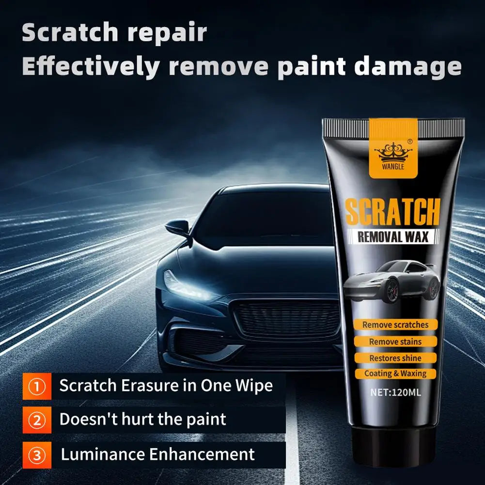 Car Paint Scratch Remover & Repair Wax Kit 120g | With Sponge Car Scratch Repair Wax Zpaxo