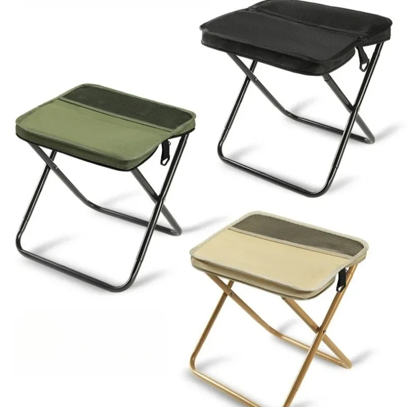 Creative Outdoor Backpack Folding Pencil Case Stool Portable and Easy Camping Equipment Shoulder Bag Stool Sports Folding Chair Zpaxo