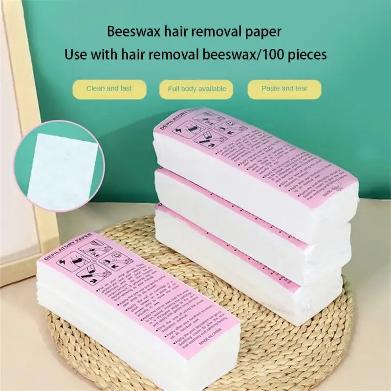 Non-Woven Wax Strips for Hair Removal – 20/50/100 Pcs Wax Hair Removal Strips Zpaxo