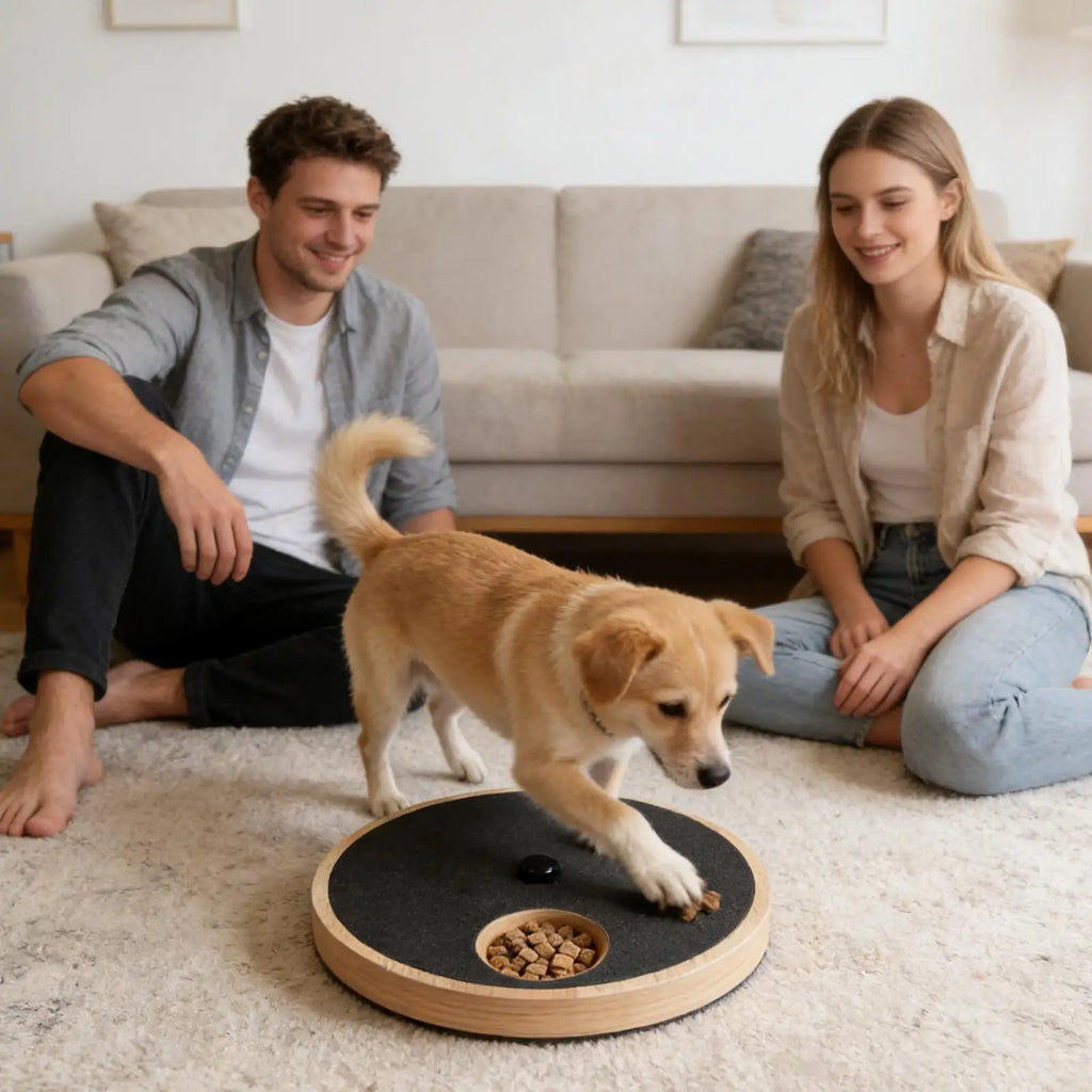 Dog Nail Scratch Board Wooden Rotatable Trimming Dog Nail Scratching Toy Board For Small Medium Large Breeds Living Room Bedroom Zpaxo