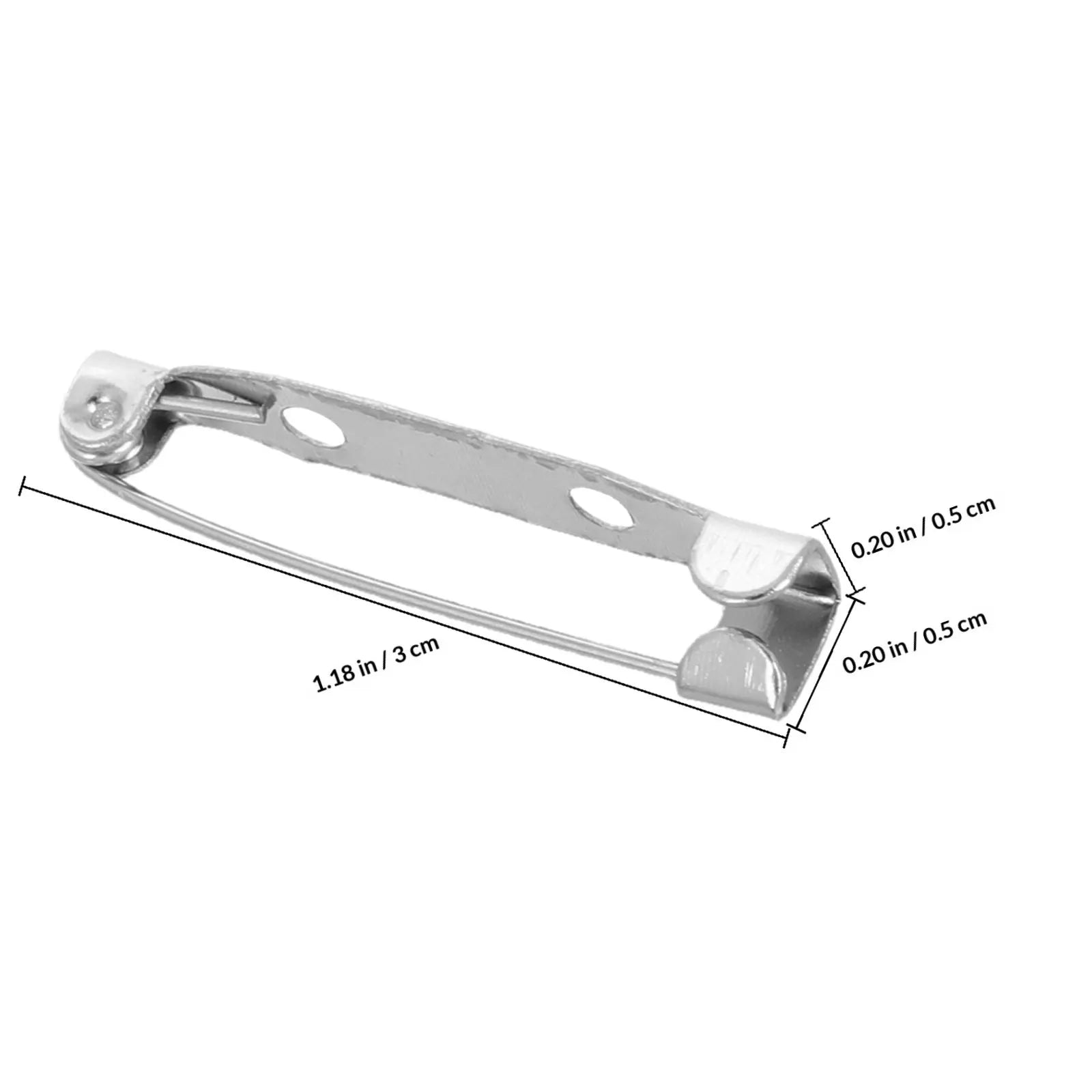 Metal Brooch Pin Backs Locking Safety Clasp DIY Jewelry Making Crafts