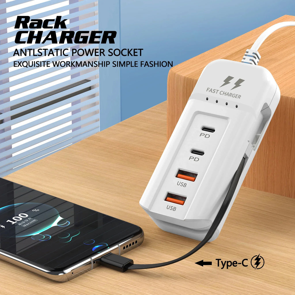 USB Charger PD Type C Fast Charge Quick Wall Chargers Multiport USB Hub Adapter Mobile Phone EU/US Plug USB Type C Quick Charger Zpaxo