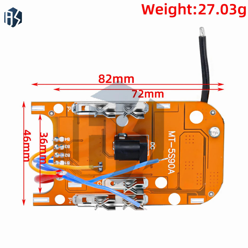 5S 18V 21V 65A 90ABattery Charging Protection Li-Ion Lithium Battery Pack Protection Circuit Board BMS Module For Power Tools Zpaxo