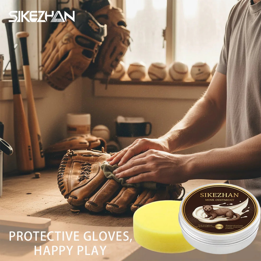 Glove Leather Conditioner - Use on Baseball Gloves, Softball Gloves, and Other Leather Sports Equipment Portable Zpaxo