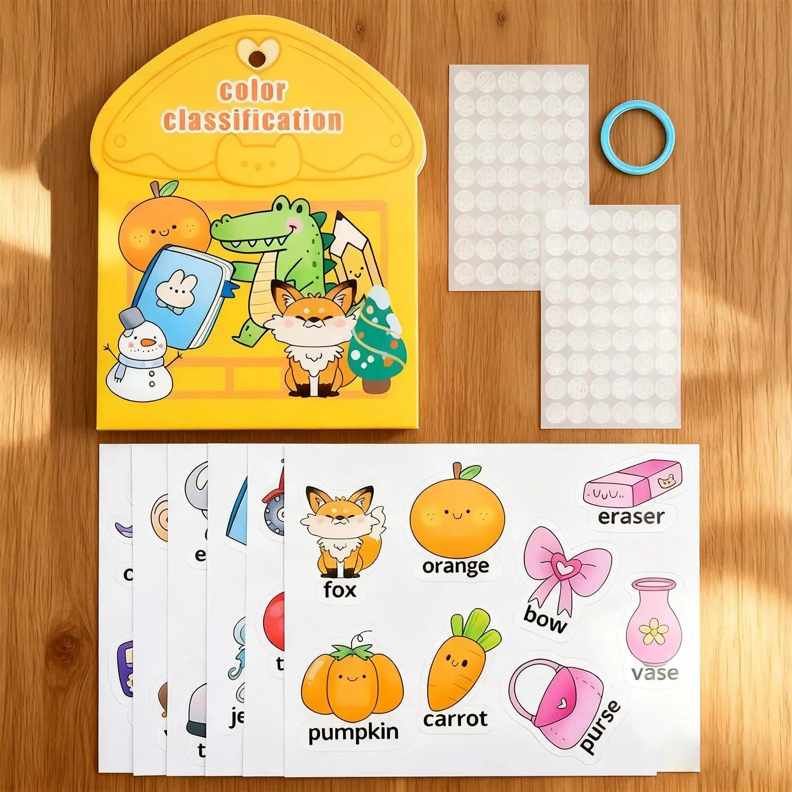 Sticker Books For Toddler Reusable Homeschool Quiet Activities Matching Game Toddler Educational Learning Toys For New Year Zpaxo