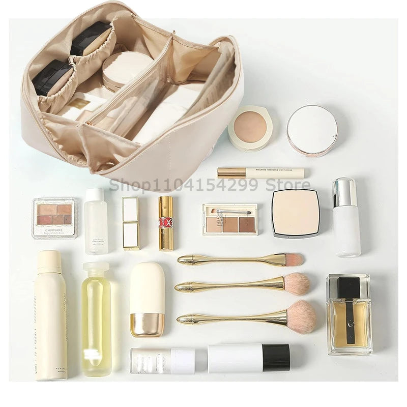 Makeup Organizer Female Toiletry Kit Bag Make Up Case Storage Pouch Luxury Lady Box, Cosmetic Bag, Organizer Bag for Travel Zip Zpaxo