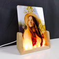 Sublimation Acrylic Blank Led Acrylic Photo Frame Display Stand Crafts Decoration for Home Birthday Christmas Women Men Car Zpaxo Default Title