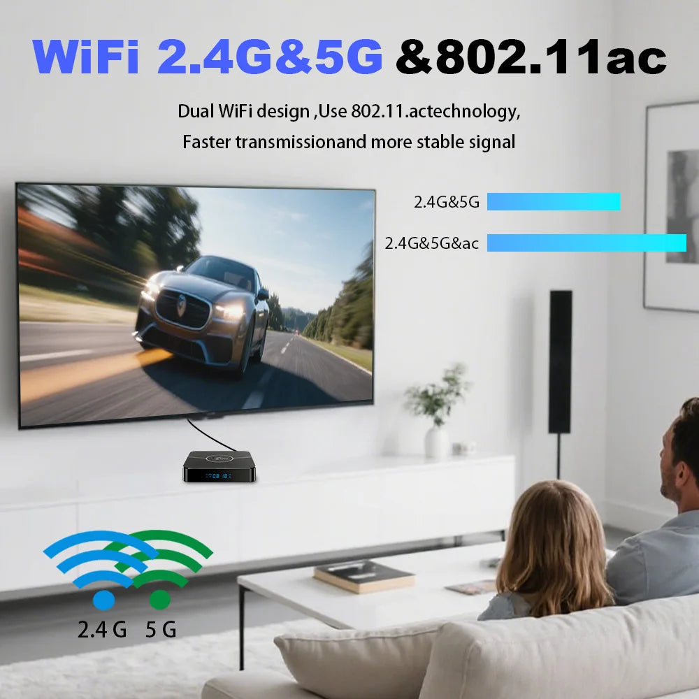 Original X98 Plus TV Box Android11 Amlogic S905W2 Quad Core AV1 BT 2.4G 5G Wifi 4K HDR Smart Set Top Box Video Media Player Zpaxo