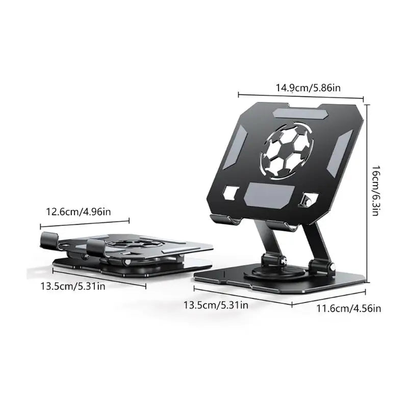 652F Adjustable Foldable Tablets Stand 360 Degree Rotation Double Zpaxo