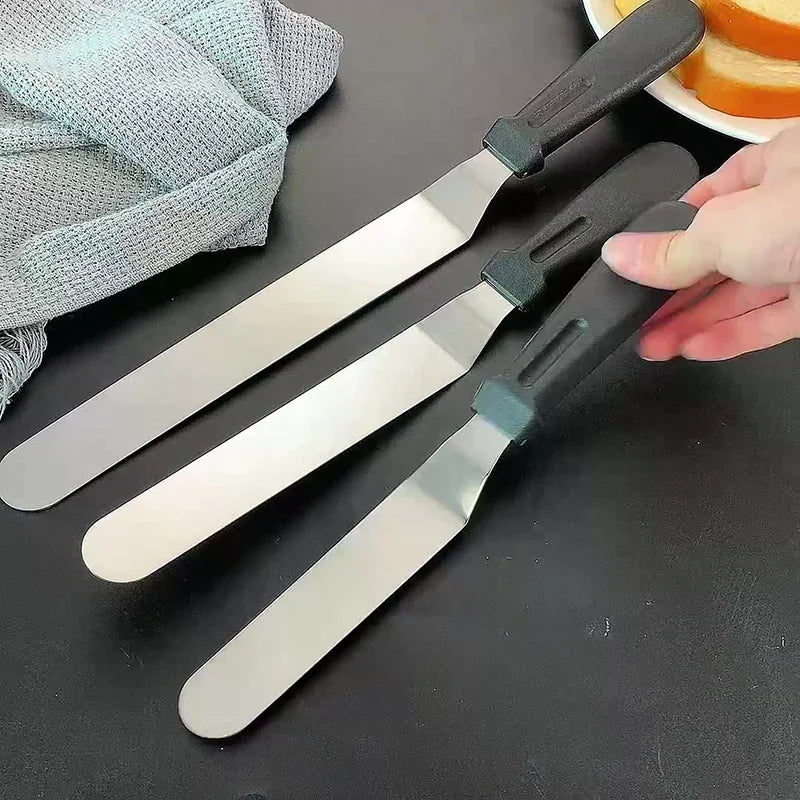 Kitchen Supplies Stainless Steel Cream Spatula Baking Tools 6 8 10 12 Zpaxo