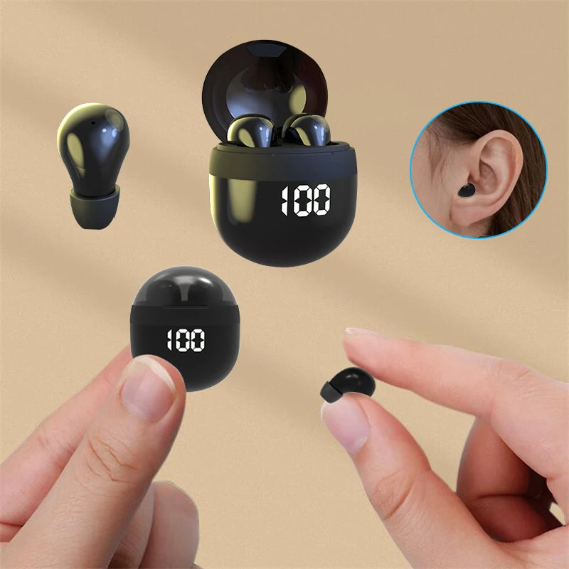 Invisible Headphones TWS Mini Earphones Wireless Bluetooth 5 3
