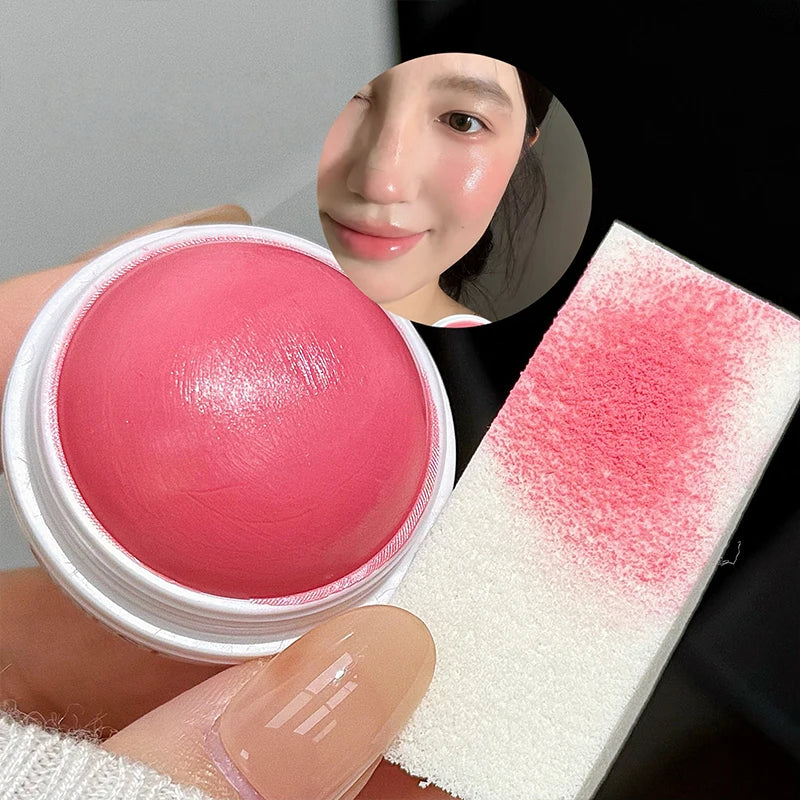 Spherical Powder Blusher Cream Easy Apply Matt Lasting Natural Makeup