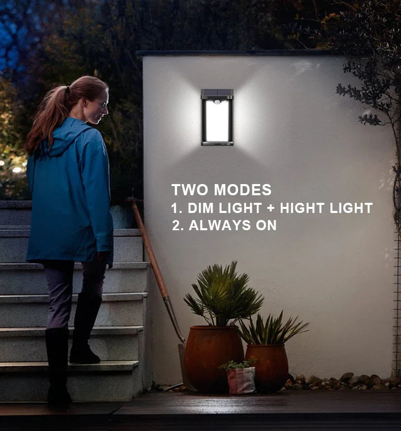 Outdoor Solar LED Lights Motion Sensor Waterproof Auto Off Step Wall Zpaxo