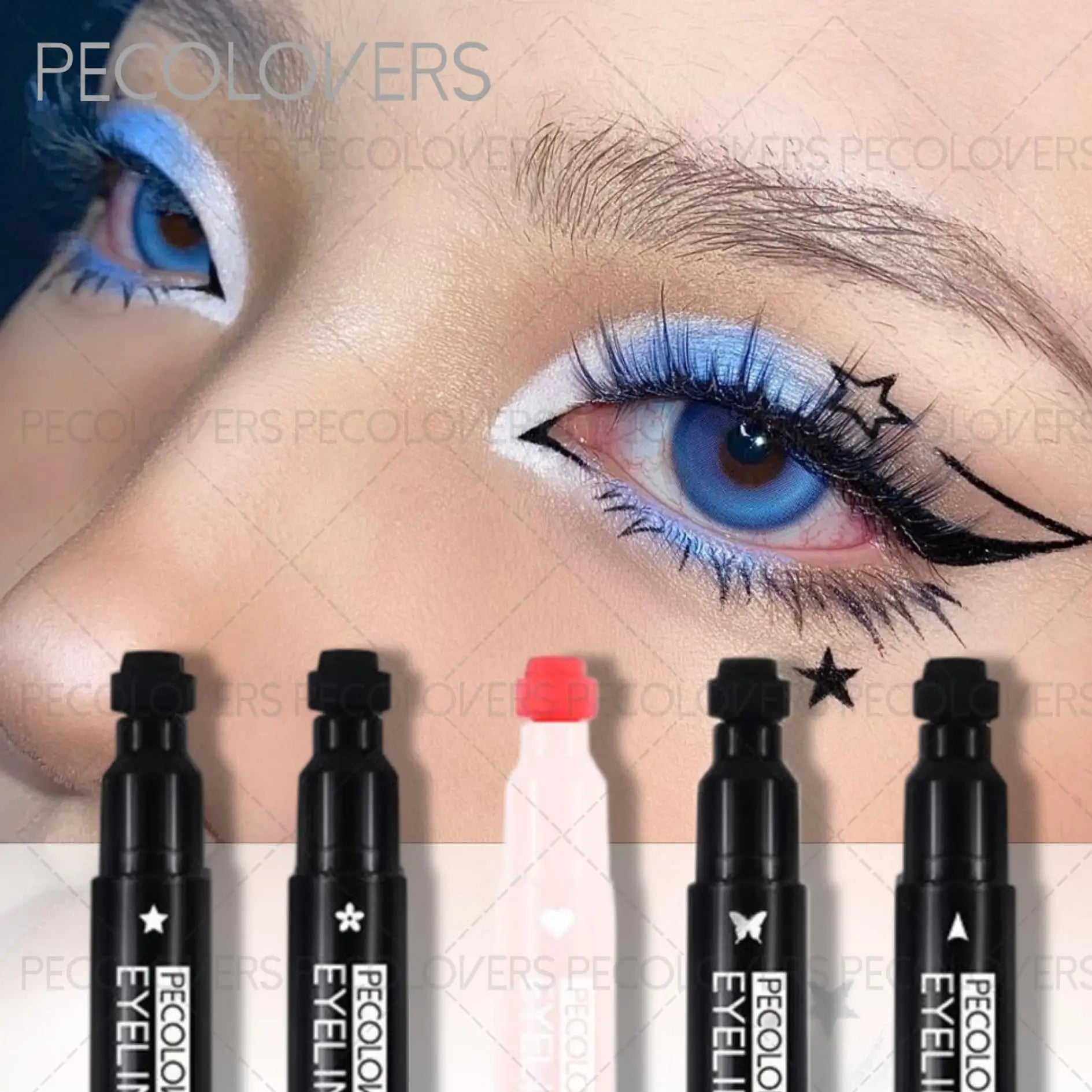 Waterproof & Quick-dry Liquid Eyeliner Pencil,Smudge-proof Eyeliner,Eye Makeup For Parties, Maligras, Music Festivals Zpaxo