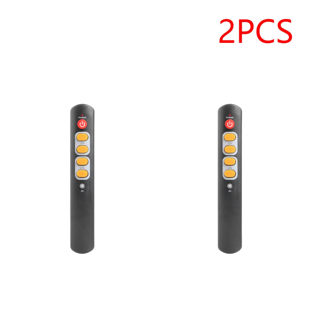 1/2pcs Copy IR Remote for Smart TV Box STB DVD DVB VCR Universal 6 Big Button Learning Remote Control Electronic Smart Home Acce Zpaxo yellow 2pcs