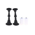 Miniature Retro Candle Holder 2 Candles Dollhouse Simulation Zpaxo 2Pcs