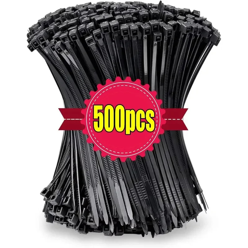 Cable Tie Cable Binder Plastic Ties Outdoor Resistant Zip Ties Multi-Purpose Self-Locking Wraps Management Bundles Zpaxo